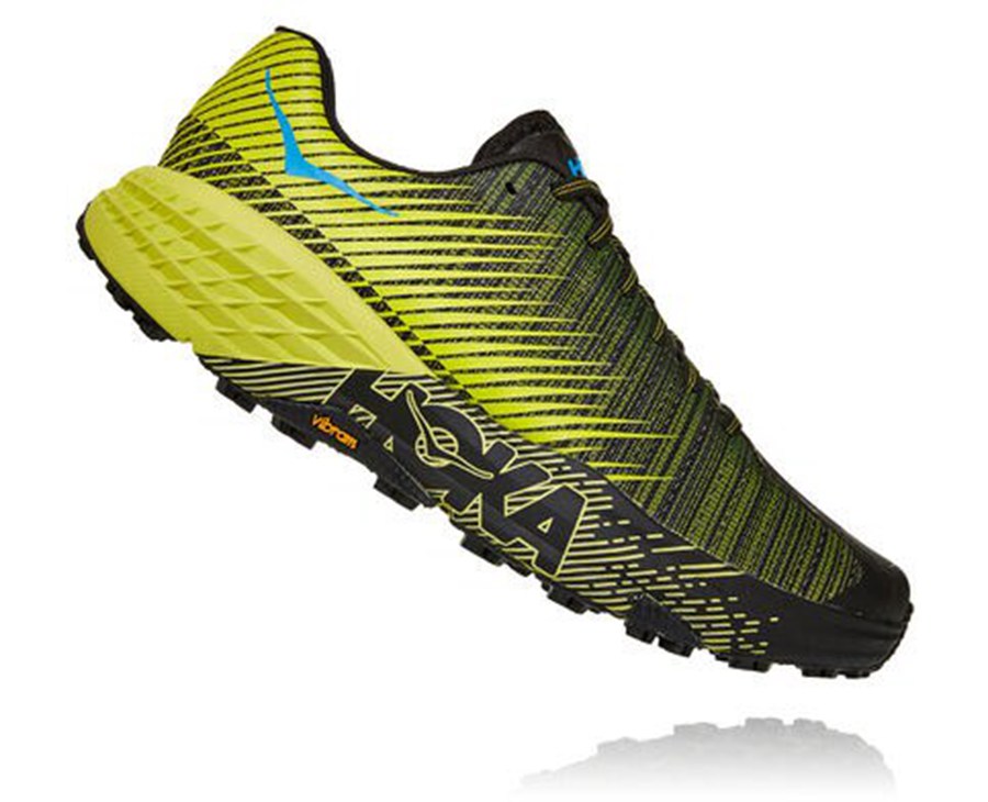 Hoka One One トレイルシューズ レディース 黒/緑 - EVO スピードゴート - UB8423610